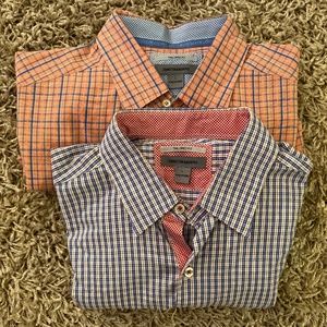 Johnston & Murphy Button Up Short Sleeve Lot of 2